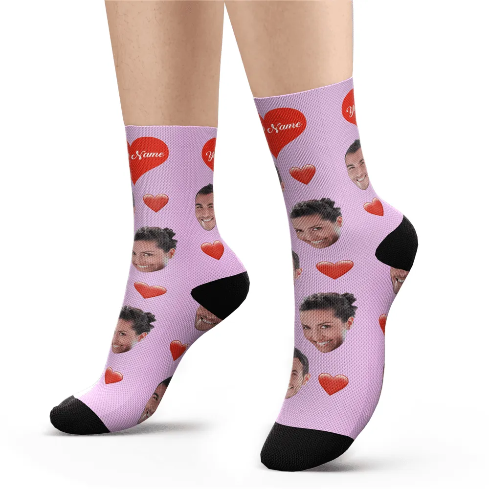 Anniversary Gift Custom Photo Socks Boyfriend Gift