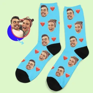 Anniversary Gift Custom Photo Socks Boyfriend Gift