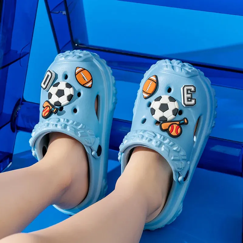 Children's slippers Boys' slippers Summer girls' non-slip Boys Medium and large children's soft soles non-slip beach shoes