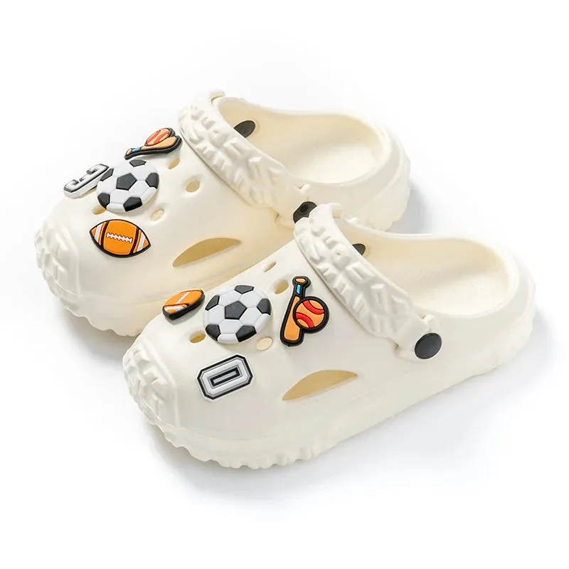 Children's slippers Boys' slippers Summer girls' non-slip Boys Medium and large children's soft soles non-slip beach shoes
