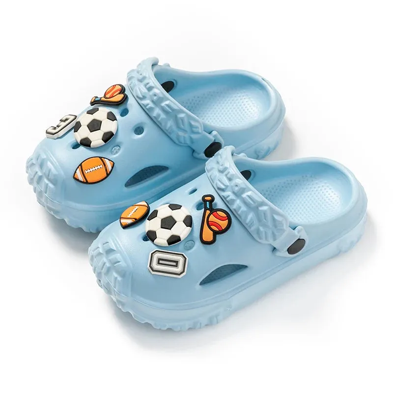 Children's slippers Boys' slippers Summer girls' non-slip Boys Medium and large children's soft soles non-slip beach shoes