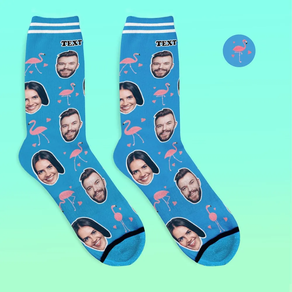 Custom Face Socks 3D Digital Printed Socks Add Pictures and Name - Flamant