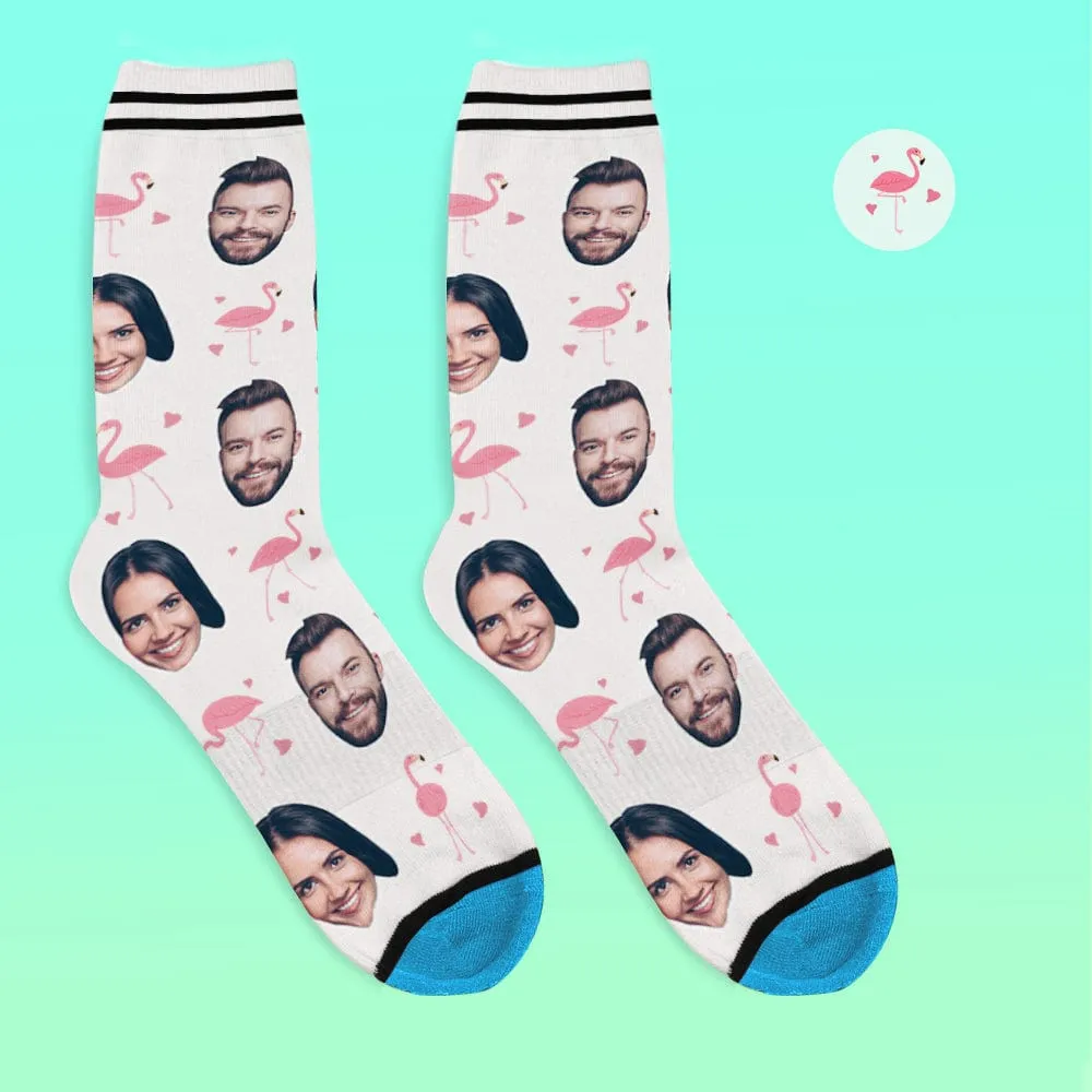Custom Face Socks 3D Digital Printed Socks Add Pictures and Name - Flamant