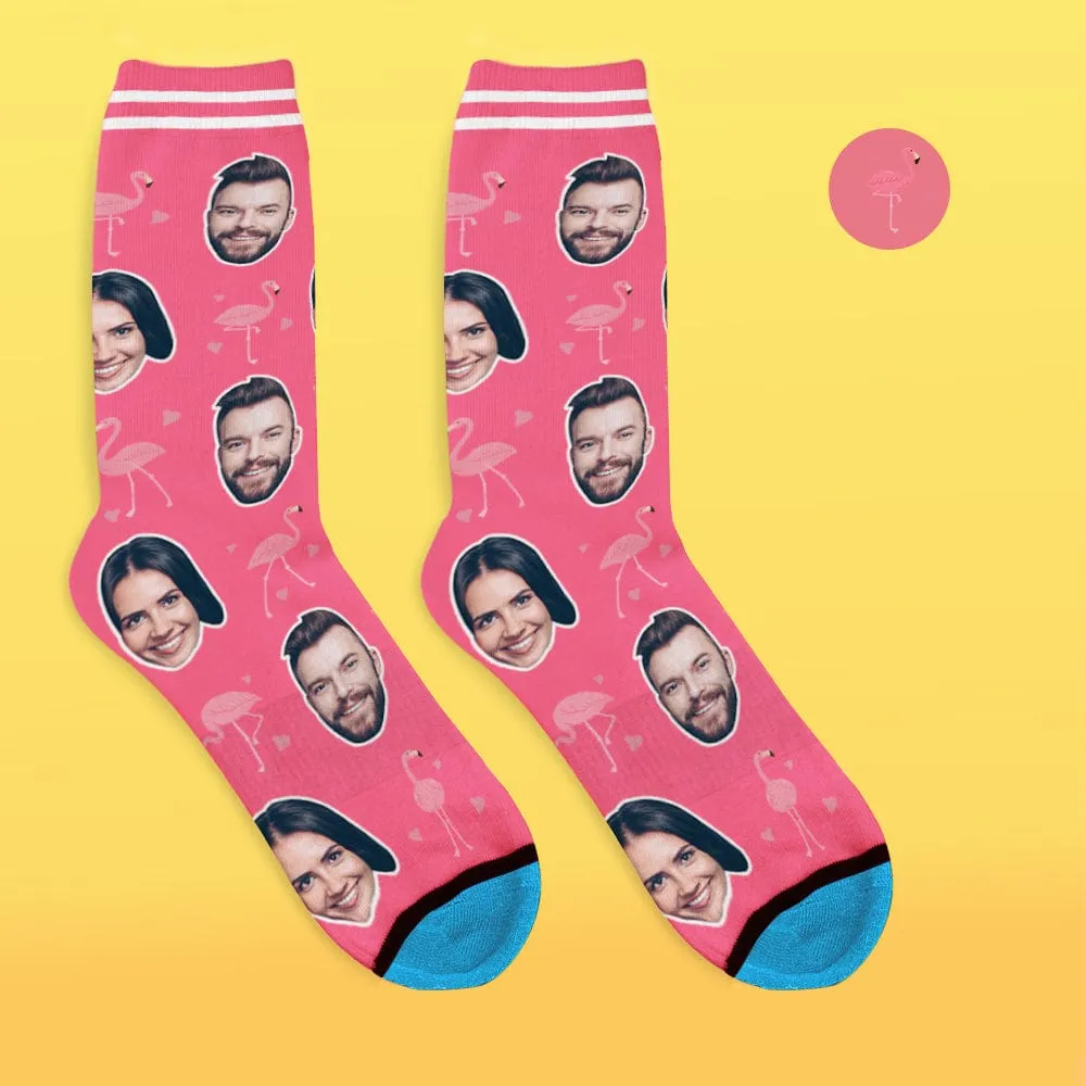 Custom Face Socks 3D Digital Printed Socks Add Pictures and Name - Flamant