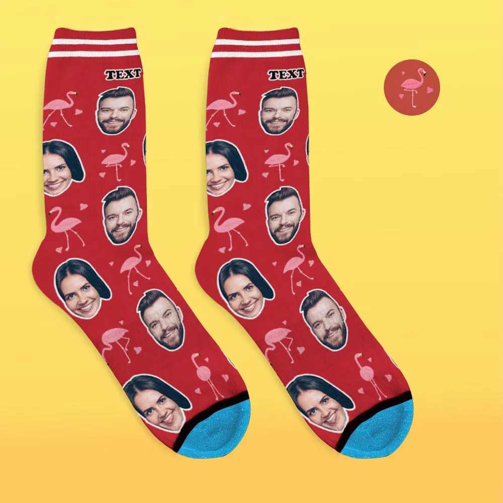 Custom Face Socks 3D Digital Printed Socks Add Pictures and Name - Flamant