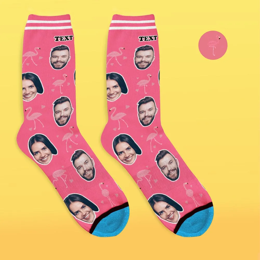 Custom Face Socks 3D Digital Printed Socks Add Pictures and Name - Flamant