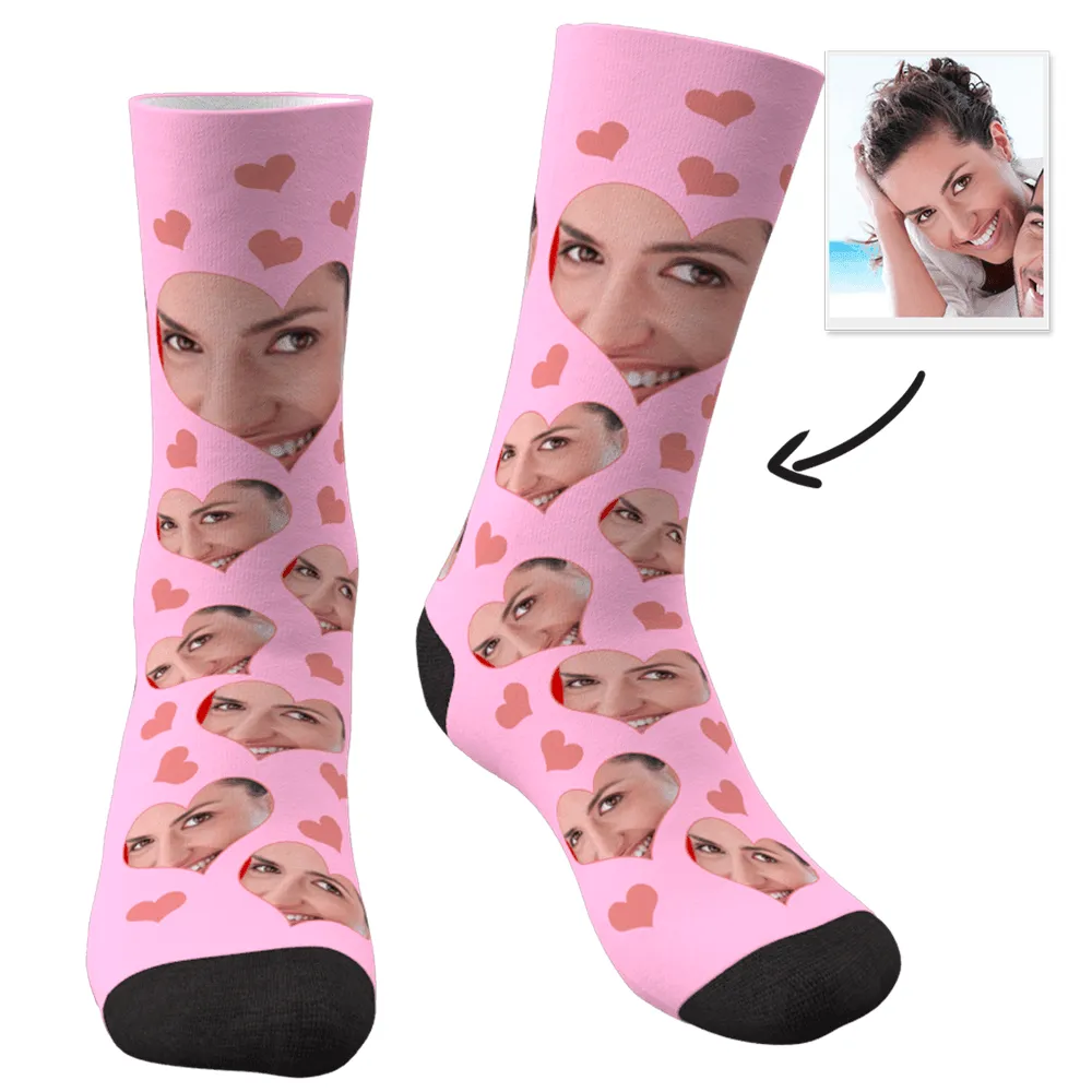 Custom Socks Gift For Girlfriend Valentines Day Gift