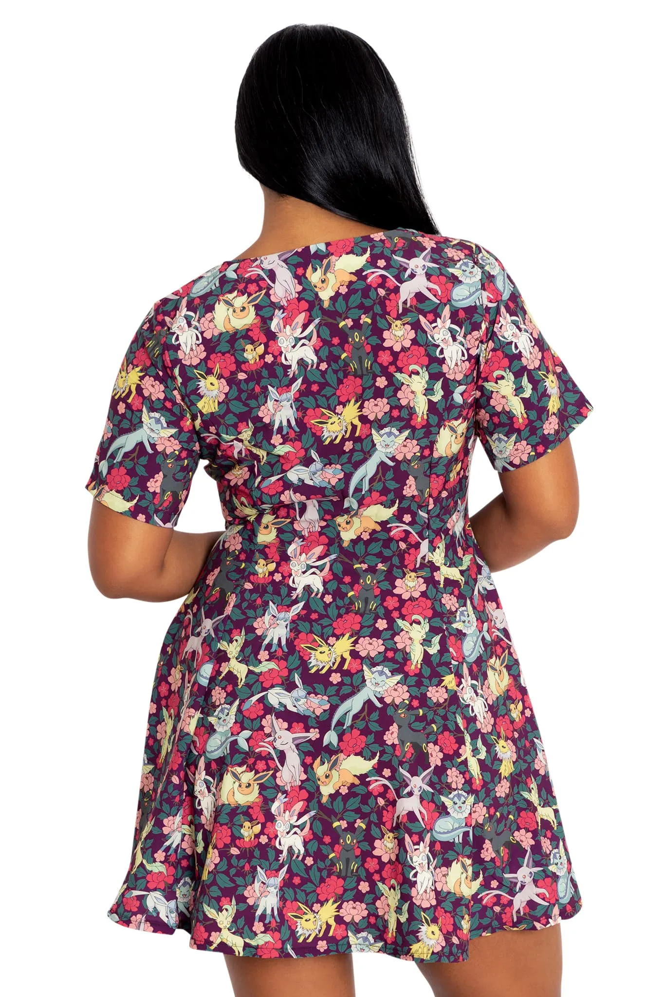 Eevee Evolution Floral V Dress