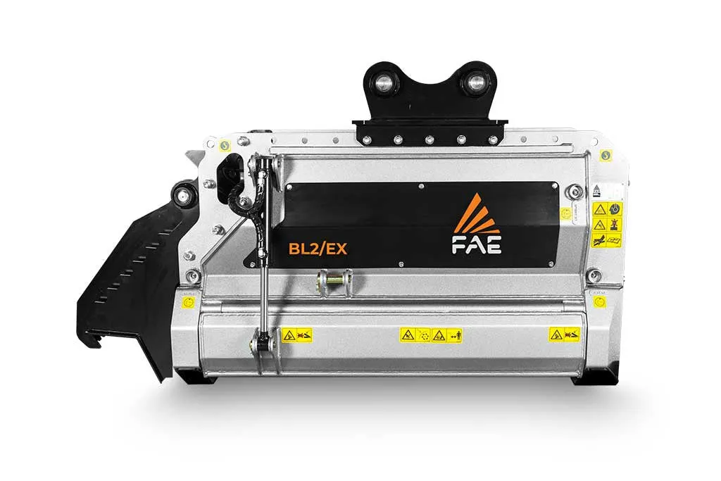 FAE Forestry Mulcher With Bite Limiter Technology | Model BL2/EX Series | 39"-49" Working Width | For Midsize Excacavator