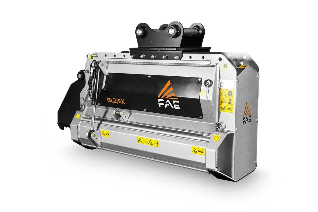 FAE Forestry Mulcher With Bite Limiter Technology | Model BL2/EX Series | 39"-49" Working Width | For Midsize Excacavator