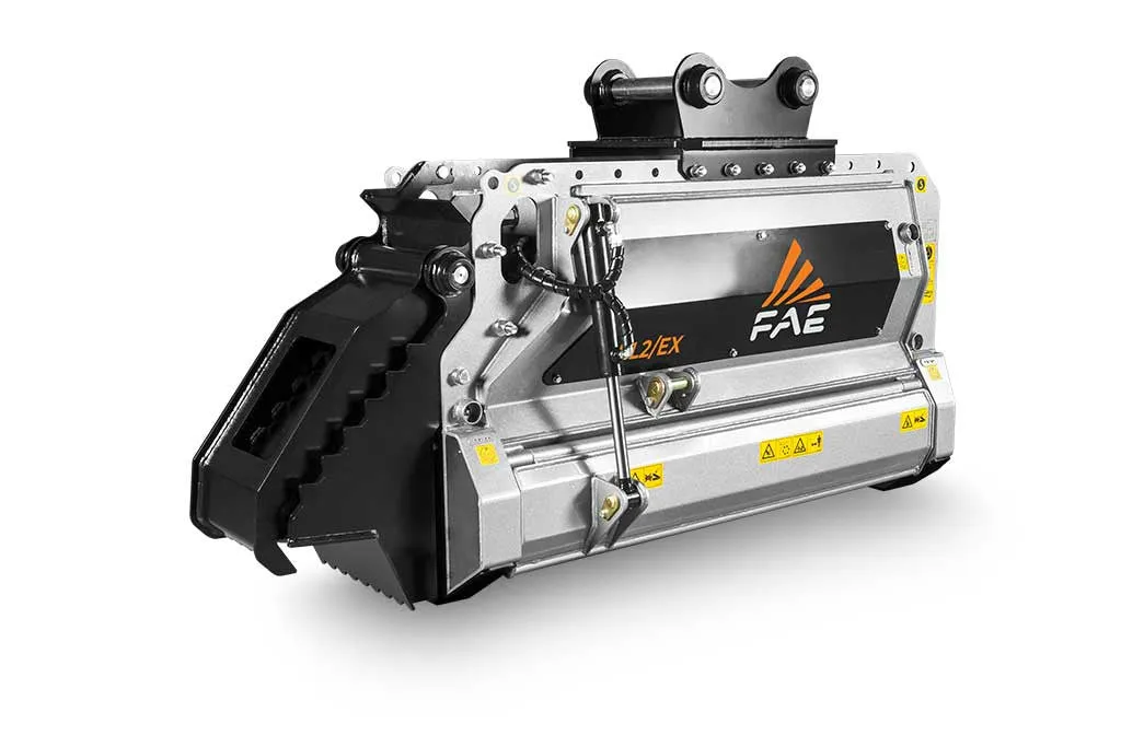 FAE Forestry Mulcher With Bite Limiter Technology | Model BL2/EX Series | 39"-49" Working Width | For Midsize Excacavator
