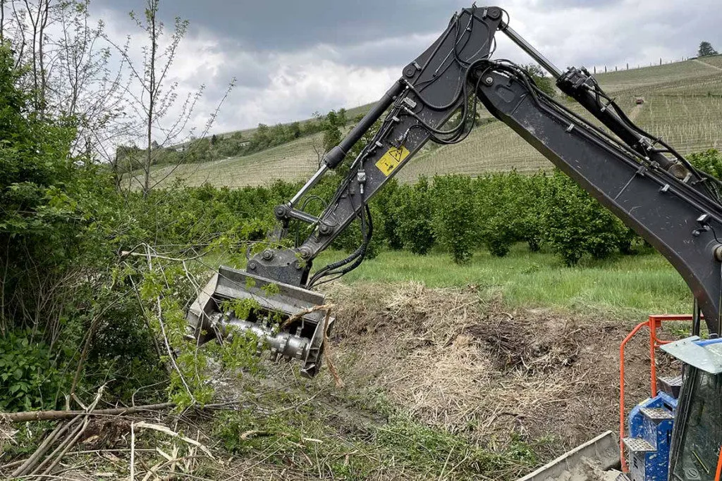 FAE Forestry Mulcher With Fixed Tooth Rotor | From 7-15 TON | Model UML/HY Series | 43"-53" Working Width | For Excavator