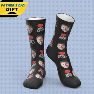 Fathers Day Gifts Custom Socks Gift For Father Fathers Day Sock