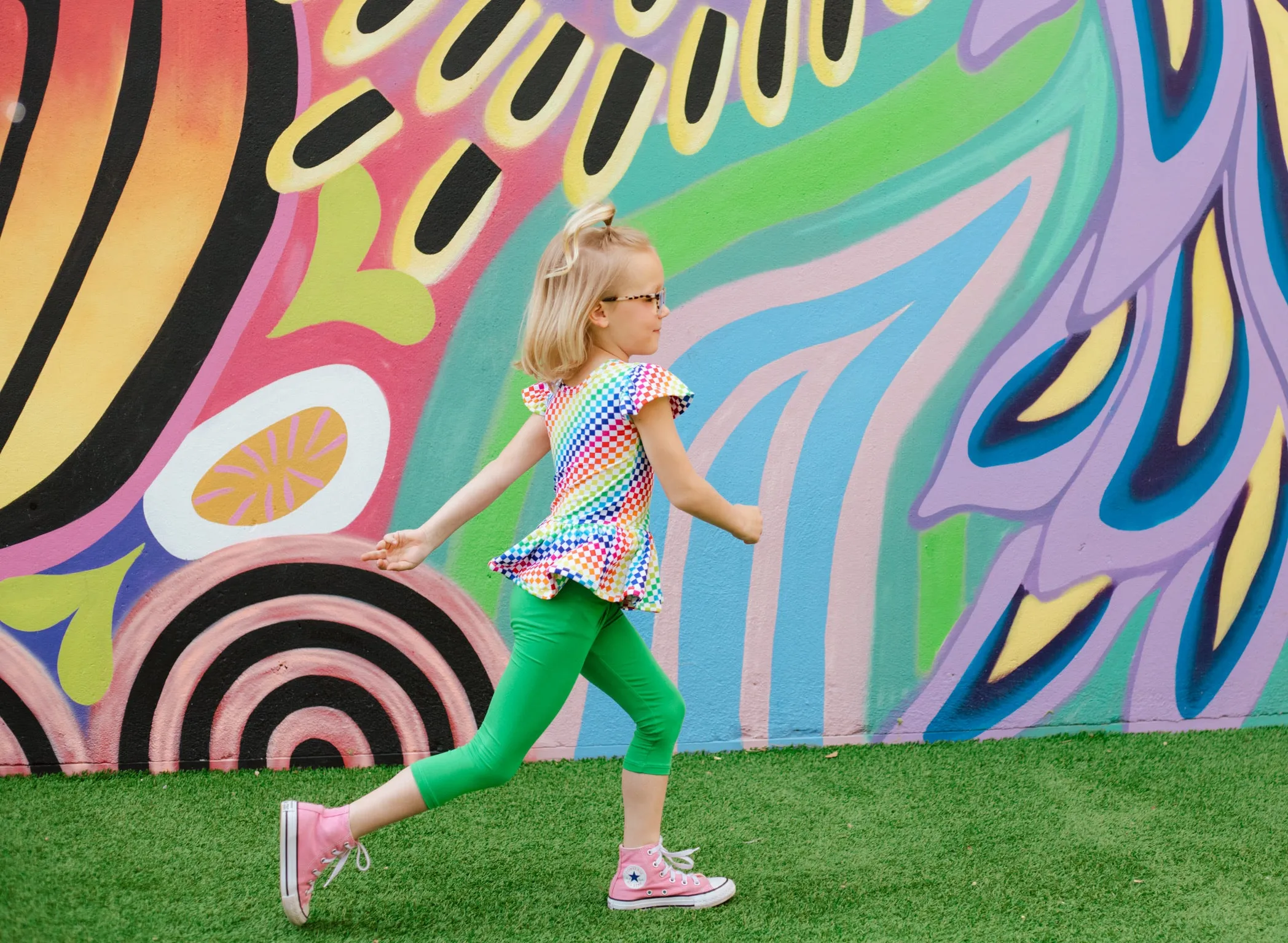 Green Apple Skater Capri