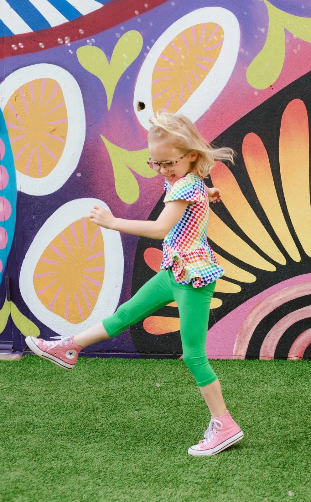 Green Apple Skater Capri