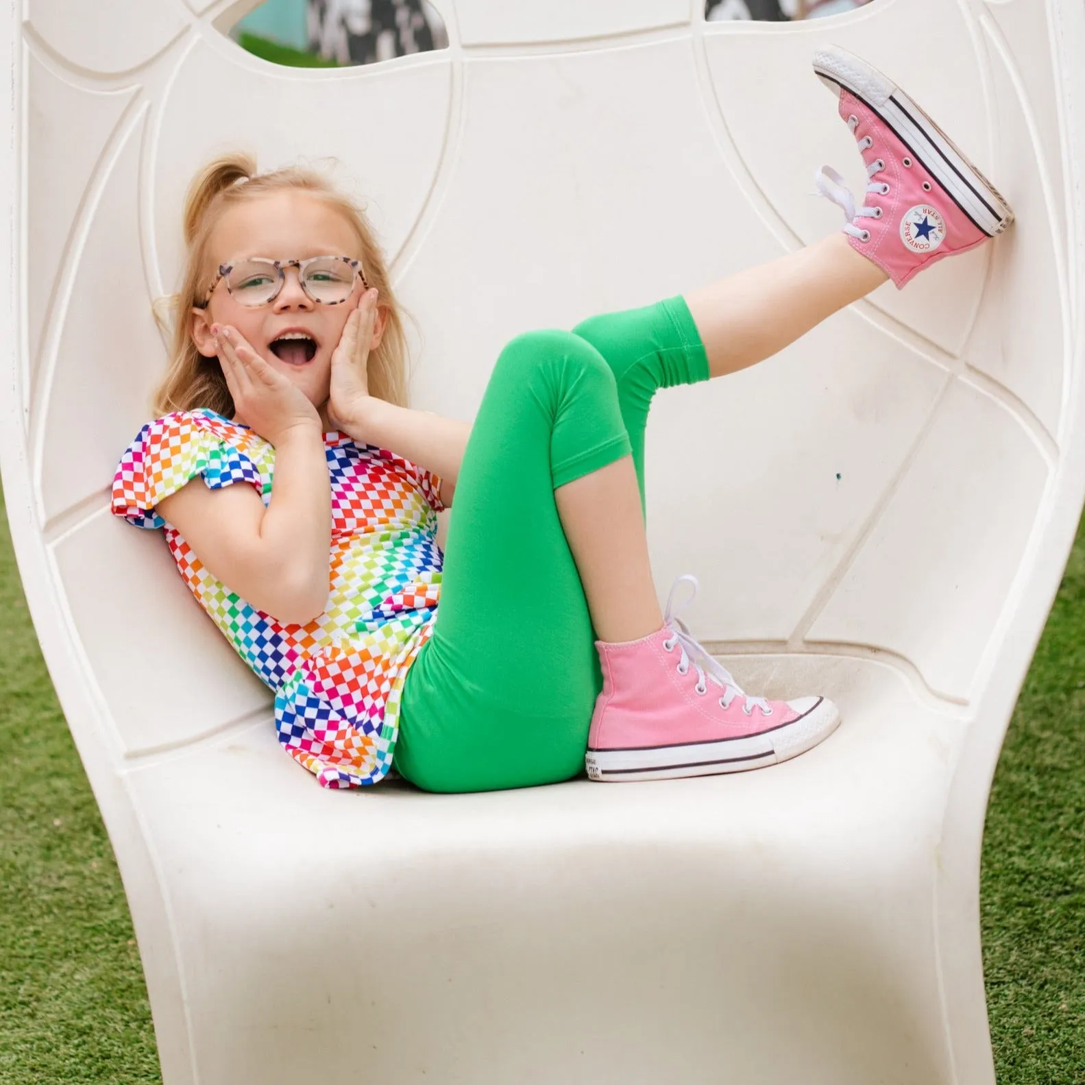 Green Apple Skater Capri
