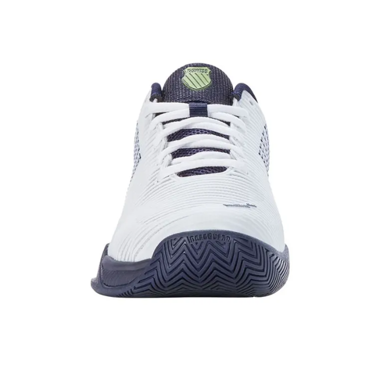 K-Swiss Hypercourt Express 2 White, Peacoat, & Silver Men's Tennis Shoes
