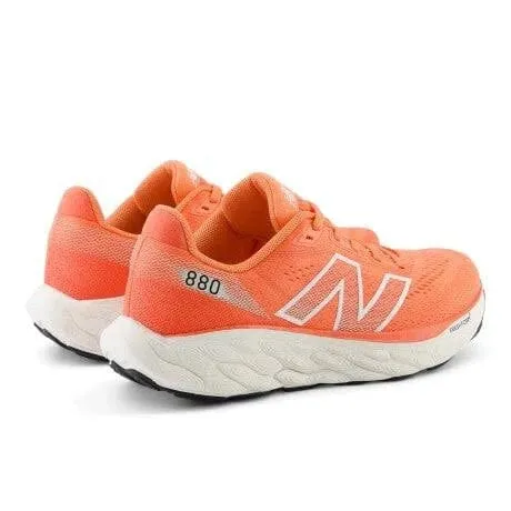New Balance Women's 880v14 Running Shoes- Gulf Red/White