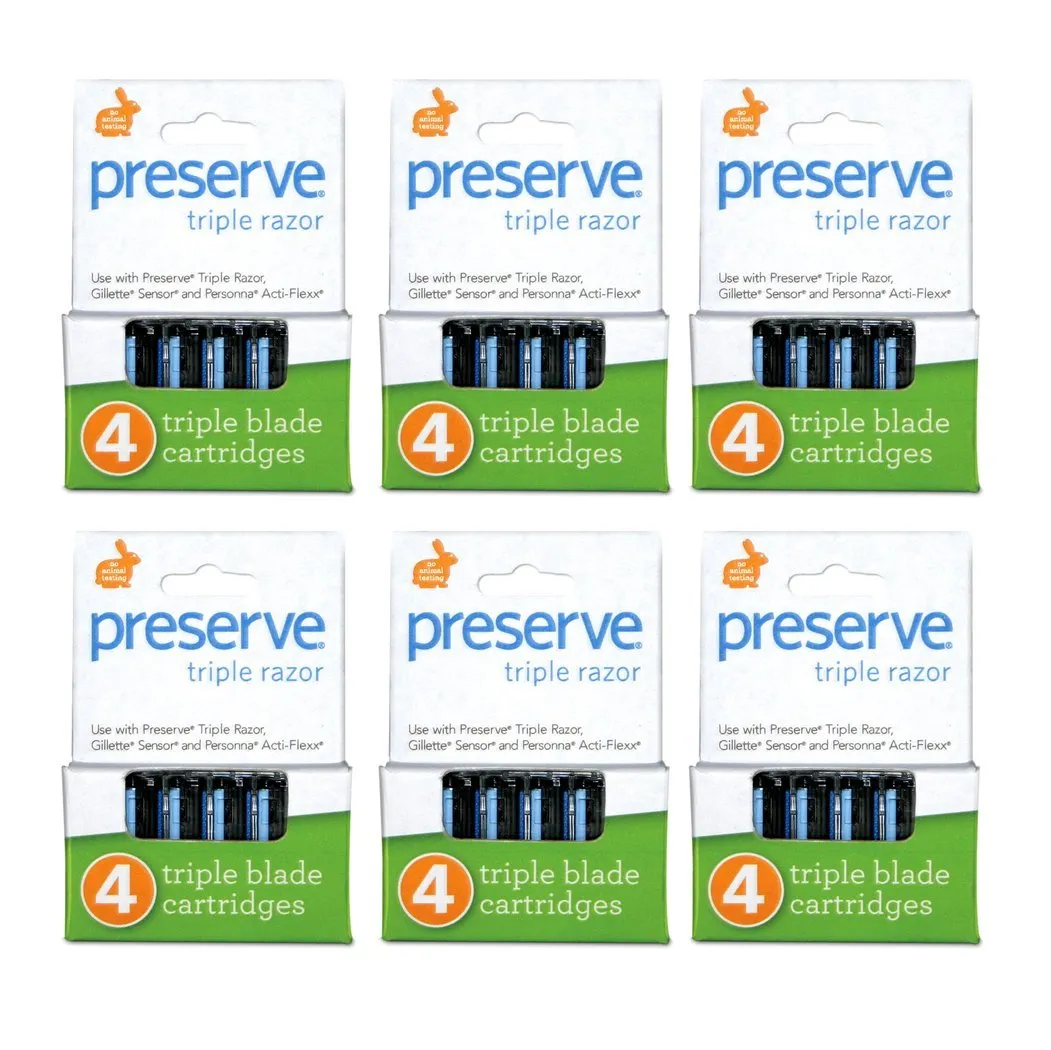 Preserve Shave 3 Replacement Blades | 24 Blades