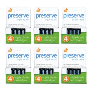 Preserve Shave 3 Replacement Blades | 24 Blades