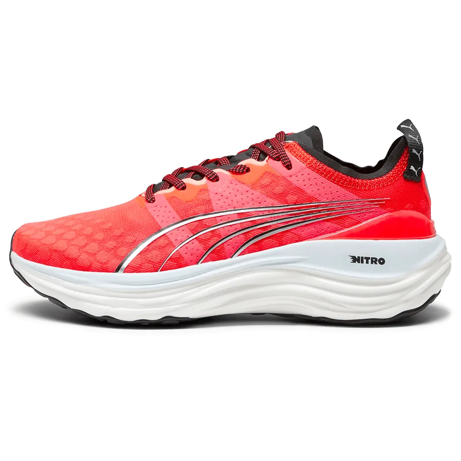 Puma Women's ForeverRun NITRO Running Shoes in Fire Orchid/Puma Black/Puma Silver AW23