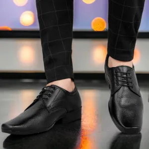 s Formal Derby Lace-Up Black Shoes for Men