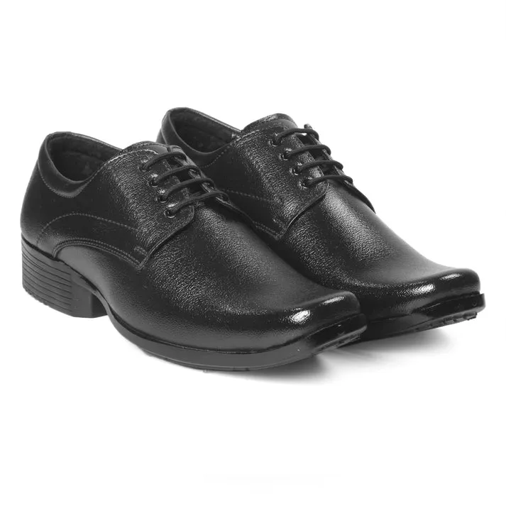 s Formal Derby Lace-Up Black Shoes for Men