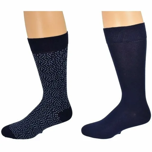 Sierra 2 and 3 pair packs Men's Casual Cotton Blend Mid Calf Dress Crew Socks