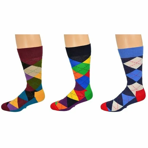 Sierra 2 and 3 pair packs Men's Casual Cotton Blend Mid Calf Dress Crew Socks