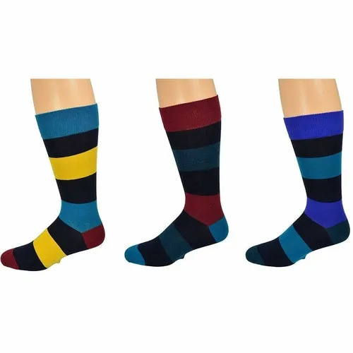 Sierra 2 and 3 pair packs Men's Casual Cotton Blend Mid Calf Dress Crew Socks