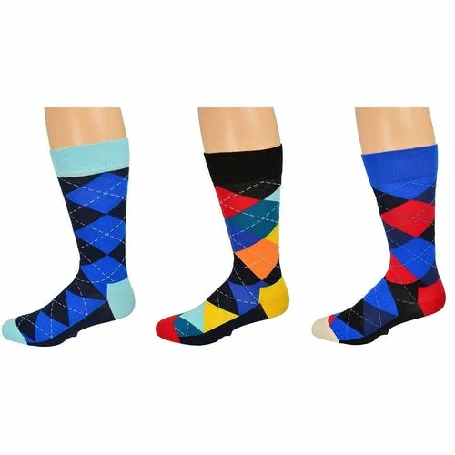 Sierra 2 and 3 pair packs Men's Casual Cotton Blend Mid Calf Dress Crew Socks