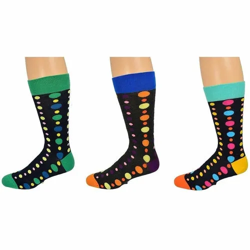 Sierra 2 and 3 pair packs Men's Casual Cotton Blend Mid Calf Dress Crew Socks