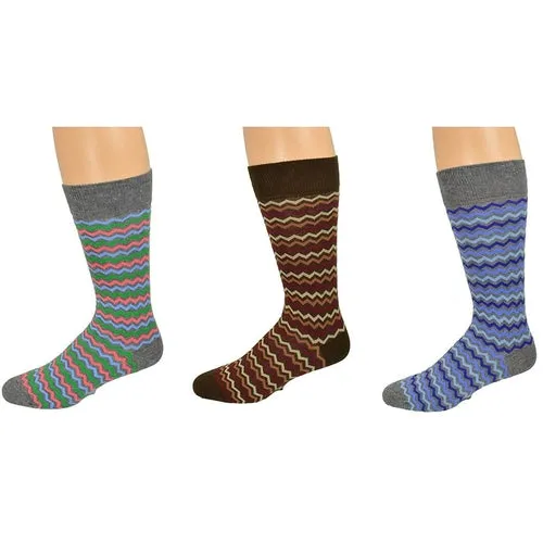 Sierra 2 and 3 pair packs Men's Casual Cotton Blend Mid Calf Dress Crew Socks