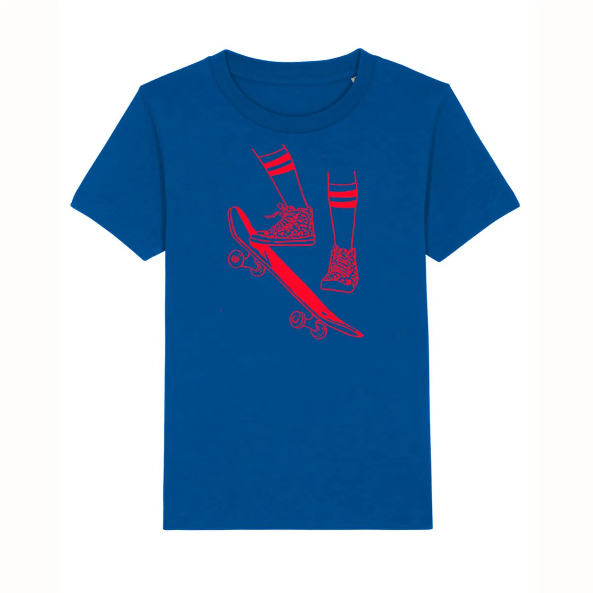 Skater Kids Tshirt Bright Blue