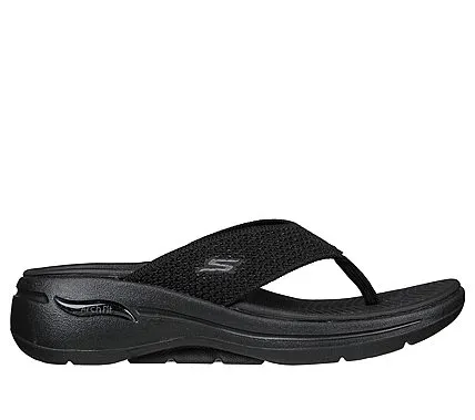 SKECHERS GO WALK ARCH FIT SANDAL - LUMINOUS - 140269 - BBK
