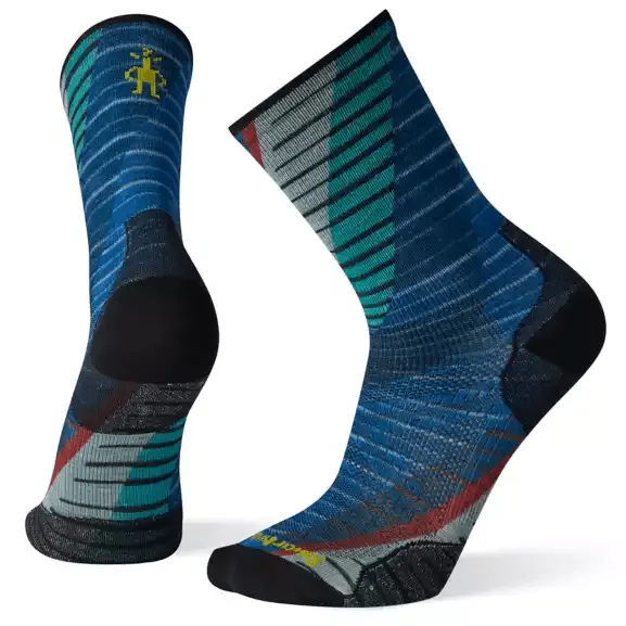 SmartWool PhD Run Ultra Light Print Crew Socks
